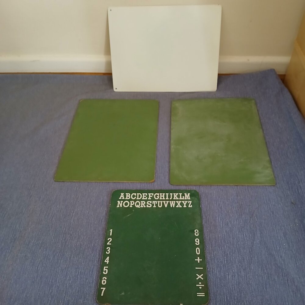 Chalkboard & white board 12" x 9" Used